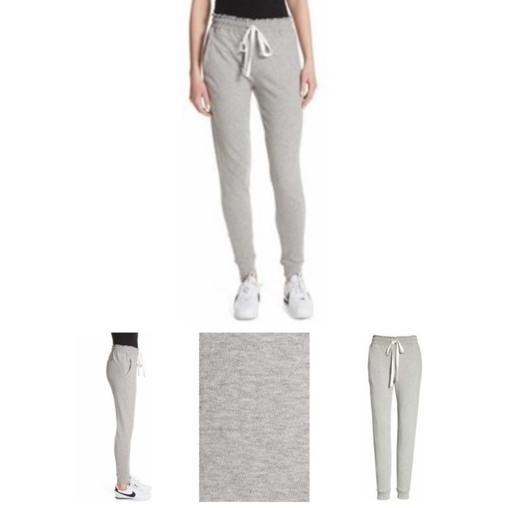 A.L.C. Emory Pants jogger sweatpants gray size XS ruched elastic waist